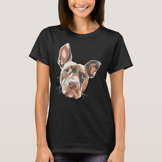Pit Bull Lab Mix Hond T-shirt (Voorkant)
