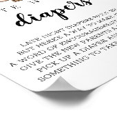 Pit Bull Late Night Diapers Beagle Waterverf Sign. Poster (Hoek)