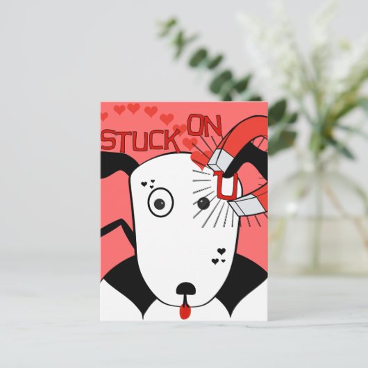 Pit Bull Liefde  Petey de Bull Terrier... Briefkaart (Staand voorkant)