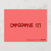 Pit Bull Liefde  Petey de Bull Terrier... Briefkaart (Achterkant)