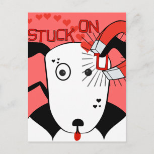 Pit Bull Liefde  Petey de Bull Terrier... Briefkaart