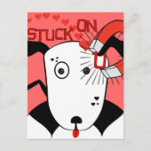 Pit Bull Liefde  Petey de Bull Terrier... Briefkaart (Voorkant)