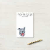 Pit Bull liefhebber Post-it® Notes (Op bureau)