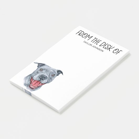 Pit Bull liefhebber Post-it® Notes (Schuin)