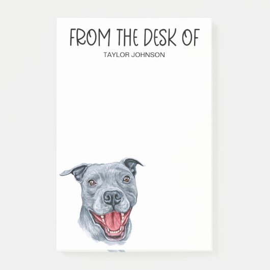 Pit Bull liefhebber Post-it® Notes (Voorkant)