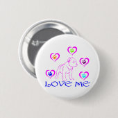 PIT BULL LOS VAN ME RONDE BUTTON 5,7 CM (Voorkant /achterkant)