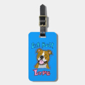 Pit Bull Love Bagagelabel (Voorkant verticaal)