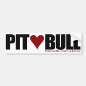 Pit Bull Love Bumpersticker (Voorkant)