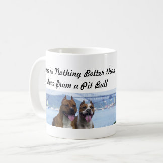 Pit Bull Love Couple Koffiemok