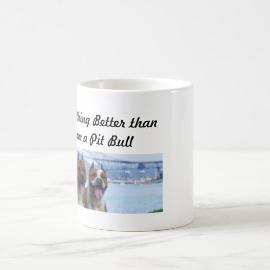 Pit Bull Love Couple Koffiemok (Center)