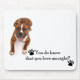 Pit Bull Love Mousepad Muismat