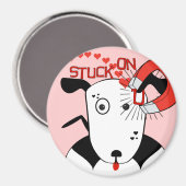 Pit Bull Love Petey the Bull Terrier.. Magneet (Voorkant / Achterkant)