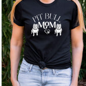 Pit Bull Ma Heart Dog Paw T-Shirt