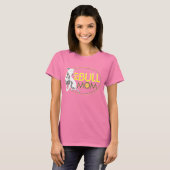 Pit Bull Mam - Geel en Grijs T-shirt (Voorkant volledig)
