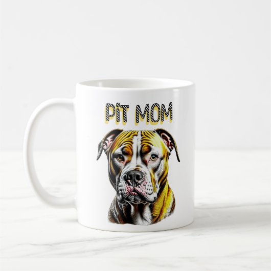 Pit Bull Mam | HONDENLIEFHEBBER Koffiemok (Links)