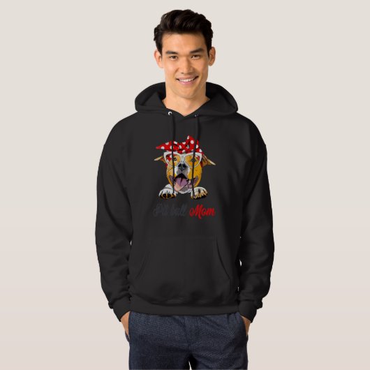 Pit Bull Mam Hoodie (Voorkant volledig)