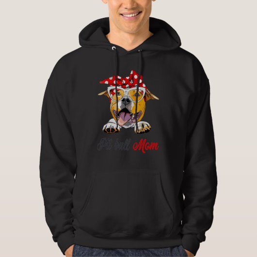 Pit Bull Mam Hoodie (Voorkant)