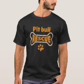 Pit Bull Mam Pitbull Rescue Dog Adoption Foster Vo T-shirt (Voorkant)