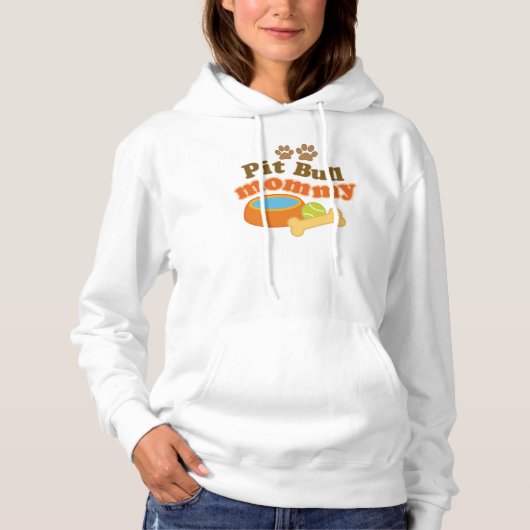 Pit Bull Mam Womens Hoodie (Voorkant)