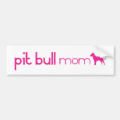 Pit Bull mama Bumpersticker (Voorkant)