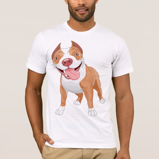 Pit Bull Mannen T-shirt (Voorkant)