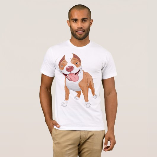 Pit Bull Mannen T-shirt (Voorkant volledig)