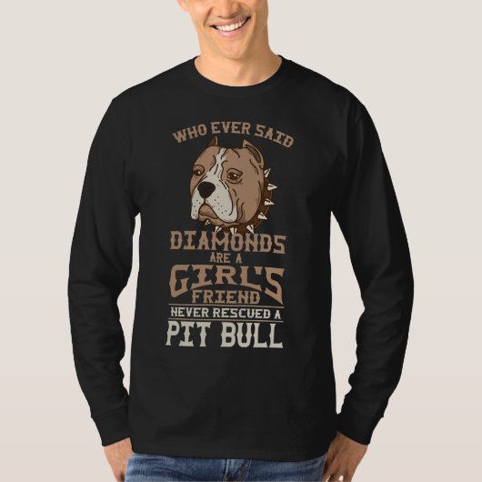 Pit Bull Meisje S Vriend Vrouw Pitbull Hondeneigen T-shirt (Voorkant)