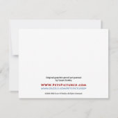 Pit Bull met hart Kaart (Achterkant)