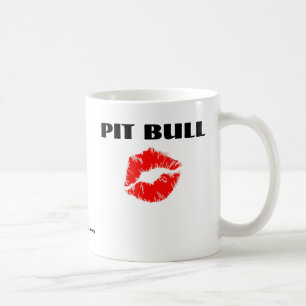Pit Bull met Lipstick - HET ORIGINELE Koffiemok
