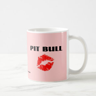 Pit Bull met Lipstick - HET ORIGINELE Koffiemok