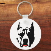 Pit Bull met Lipstick Sleutelhanger (Voorkant)