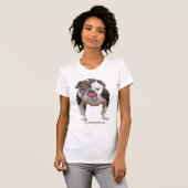 PIT BULL MET LIPSTICK T-SHIRT (Voorkant volledig)