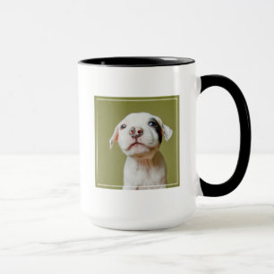 Pit Bull met zwarte gepotte oog Mok