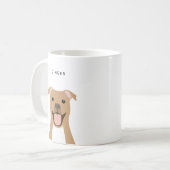 Pit Bull-Mokken Koffiemok (Voorkant links)