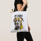 Pit Bull Mom| Hondenliefhebber Tote Bag (Dichtbij)