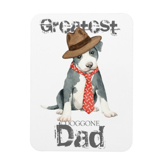Pit Bull Pap Magneet (Verticaal)