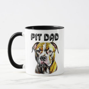 Pit Bull Papa Hondenliefhebber Mok