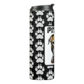 Pit Bull Papa | Hondenliefhebber  Thermosbeker (Gedraaid links)