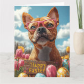 Pit Bull Pasen Eieren Kaart (Voorkant)
