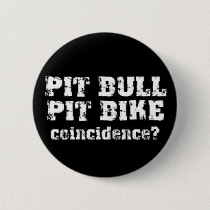 Pit Bull Pit Bike Dirt Bike Motocross Knop Ronde Button 5,7 Cm
