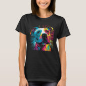 Pit Bull pitbull Artistic  Pibble T-shirt (Voorkant)