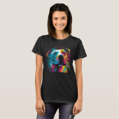 Pit Bull pitbull Artistic  Pibble T-shirt (Voorkant volledig)
