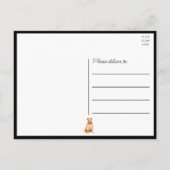 Pit Bull Pittie Puppy Dog Miss You Love Pitbull Briefkaart (Achterkant)