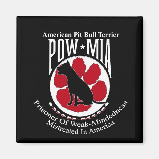 Pit Bull Pow Magnet (Voorkant)