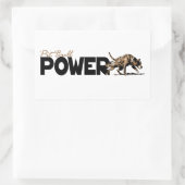 Pit Bull Power! Rechthoekige Sticker (Tas)