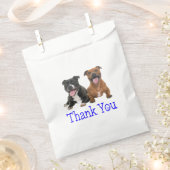 Pit Bull Puppy Dog Pitbull Dank u Party Favor B Bedankzakje (Geknipt)