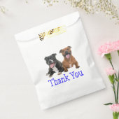Pit Bull Puppy Dog Pitbull Dank u Party Favor B Bedankzakje (Gezegeld)
