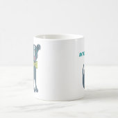 Pit Bull Puppy Dog Wearing Glassen Aangepast Koffiemok (Center)