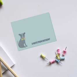 Pit Bull Puppy Dog Wearing Glassen Aangepast Post-it® Notes