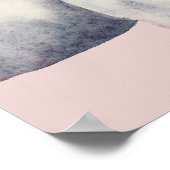 Pit Bull Puppy Holding Lotus Flower Painting Poster (Hoek)